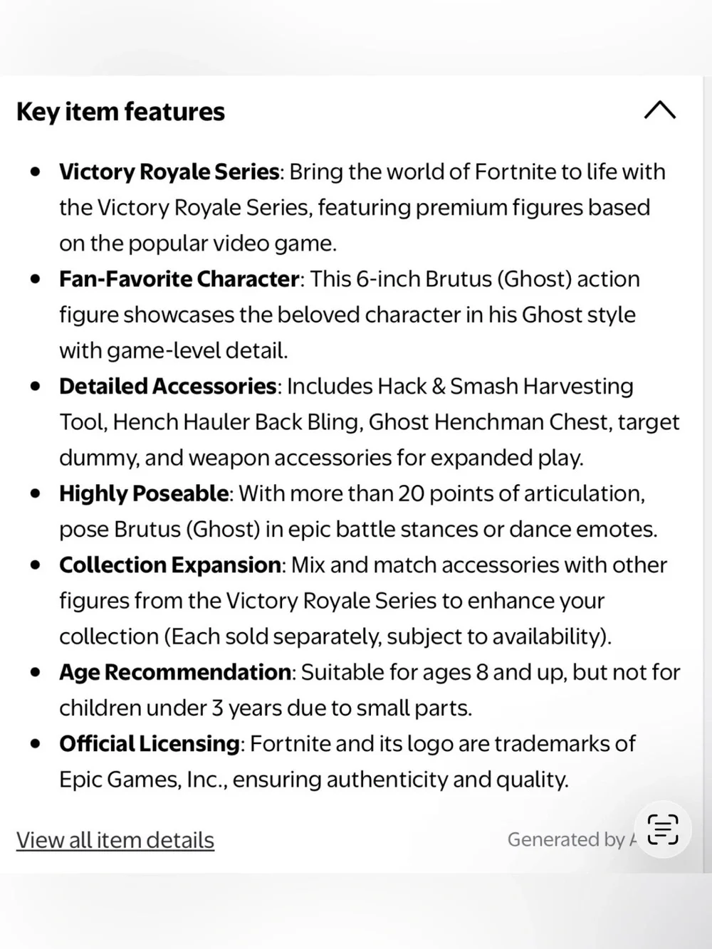 2 (Unboxed) 6IN. FORTNITE VICTORY ROYALE SERIES FIGURES— BRUTUS & MEOWSCLES